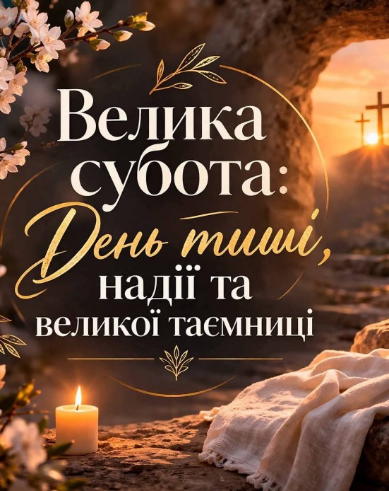 Листівка Велика субота: День тиші, надії та таємниці