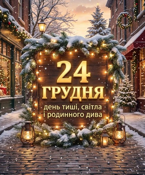 24 грудня день тиші, світла і родинного дива